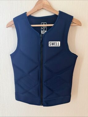 Swell Women’s Neoprene Watersports Wakesurf Comp Vest Navy Blue